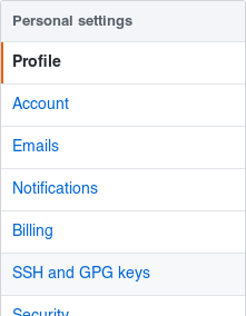 Menu GitHub Screenshot Menu GitHub