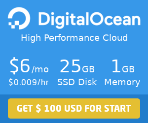 DigitalOcean - Receba $ 100 USD em crédito DigitalOcean - Receba $ 100 USD em crédito